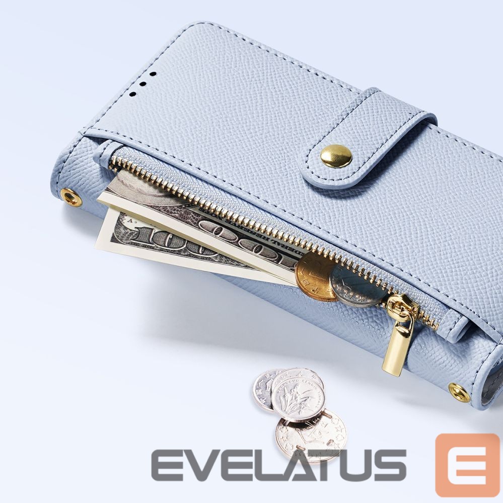 Aizmugurējais vāciņš Dux Ducis Dux Ducis Lawa Leather Case for iPhone 15 Pro - Blue