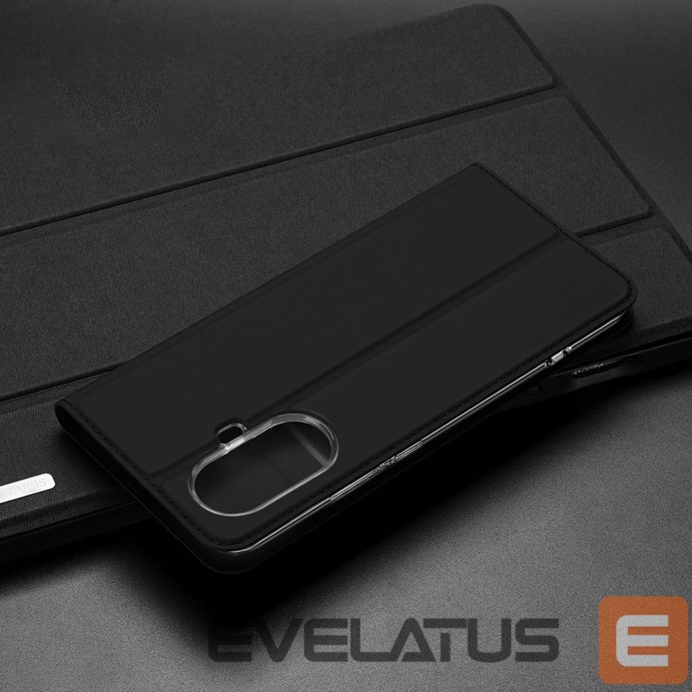 Aizmugurējais vāciņš Dux Ducis Dux Ducis Skin Pro Case For Realme 10 5G / Realme 9i 5G Cover Flip Card Wallet Stand Black