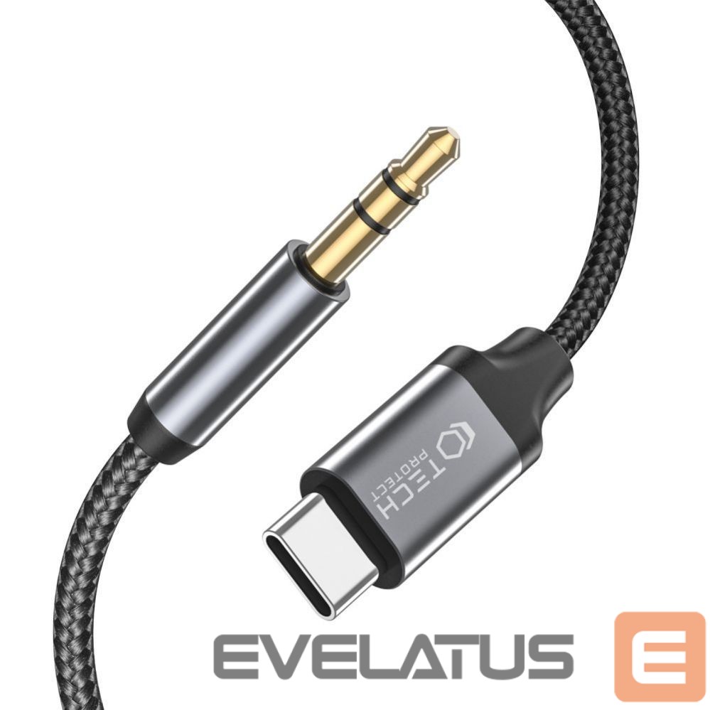 Kabelis Tech-Protect USB-C (męski) || mini jack 3.5 mm (male)