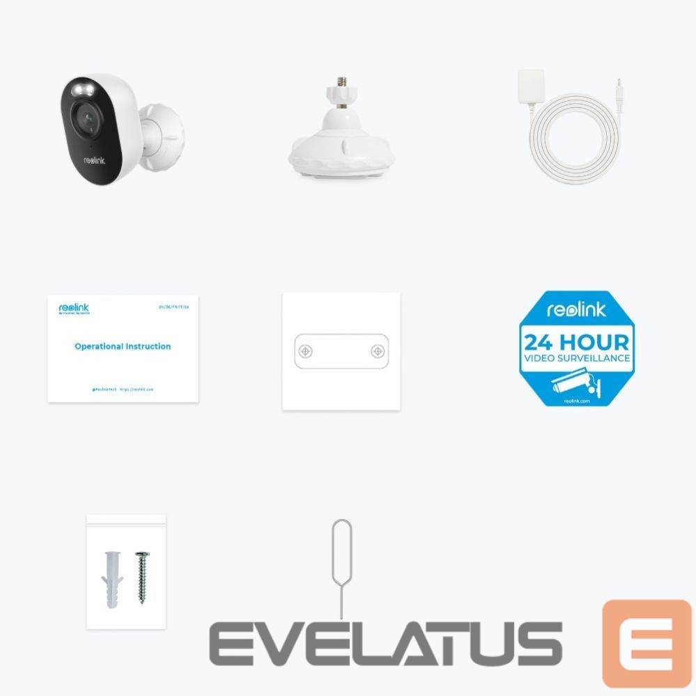Web kamera Reolink Lumus Series E430 outdoor camera with light spotlight 4MP surveillance, White |