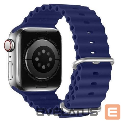 Siksniņa Dux Ducis Strap Watch Strap 8 / 7 / 6 / 5 / 4 / 3 / 2 / SE (45 / 44 / 42mm) Silicone Band Bracelet Navy Blue