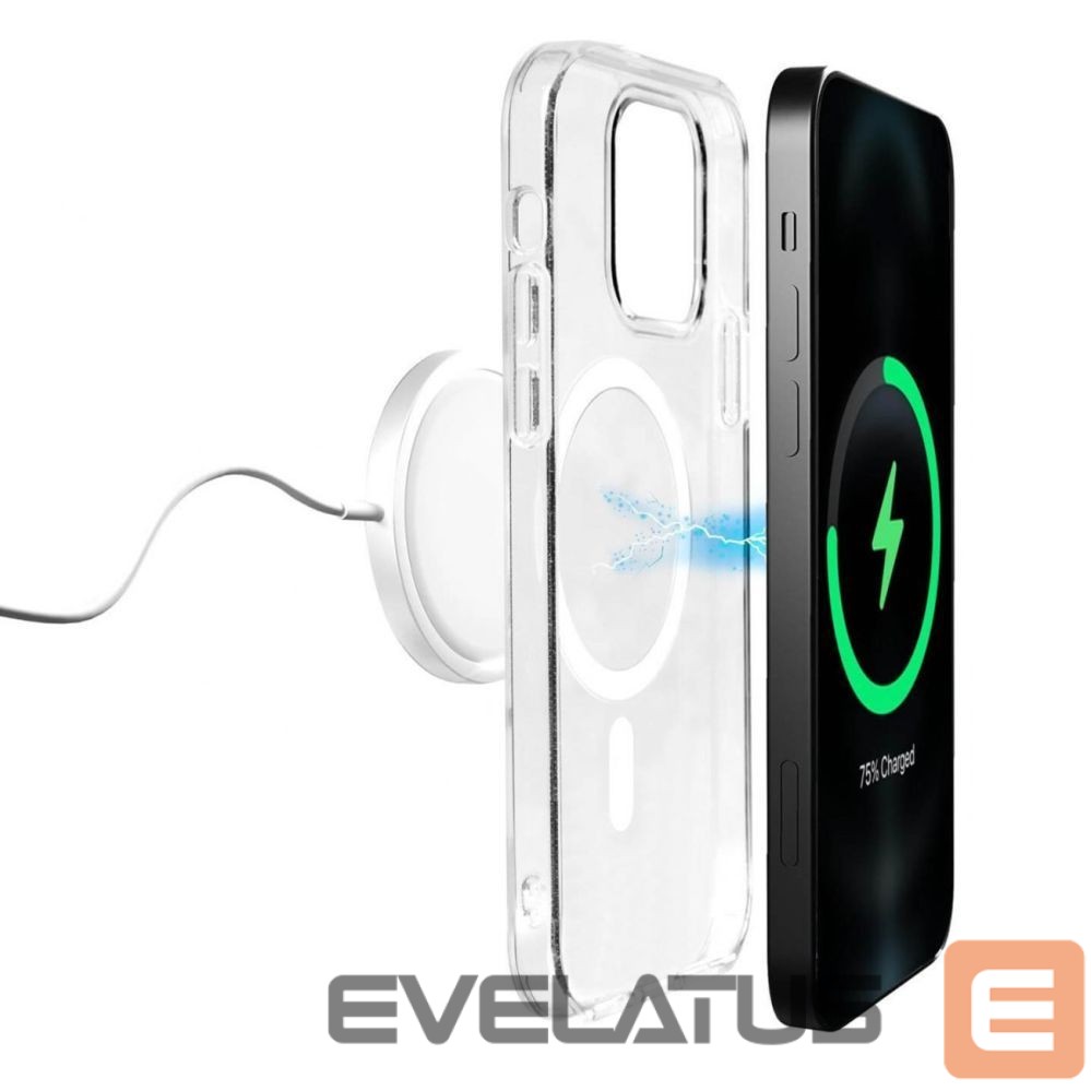 Aizmugurējais vāciņš Puro Puro Lite Mag MagSafe Silicone Case for iPhone 14 Pro - Transparent