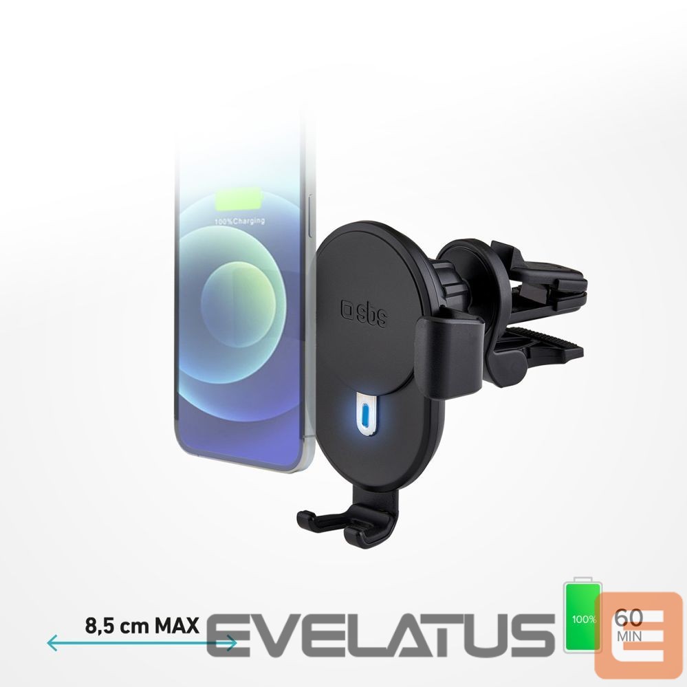 Dokstacija SBS Smartphone holder with inductive charger SBS TESUPWIR10CLIPSTG 10W - black