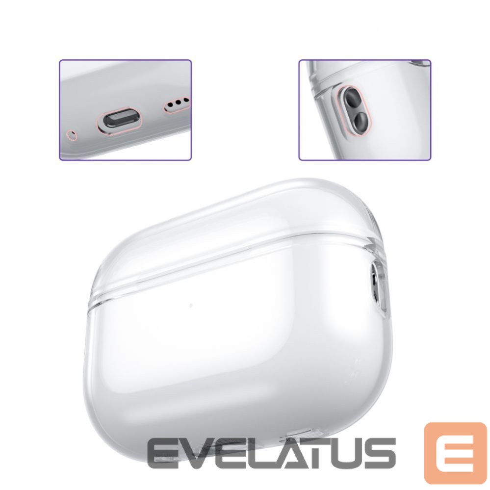 Aksesuāri priekš viedpulksteņiem Tech-Protect Tech-Protect FlexAir Case for Apple AirPods Pro 1 / 2 - Clear