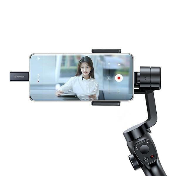 Bezvadu austiņas USAMS USAMS Bezprzewodowy mikrofon krawatowy ENC 2.4G Wireless Lavalier Microphone Lightning ZB244MKF01 (US-ZB244)