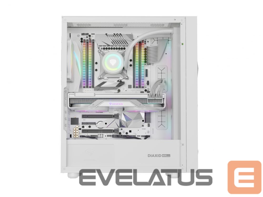 Datoru piederumi Natec NATEC Genesis PC Case Diaxid 605 white