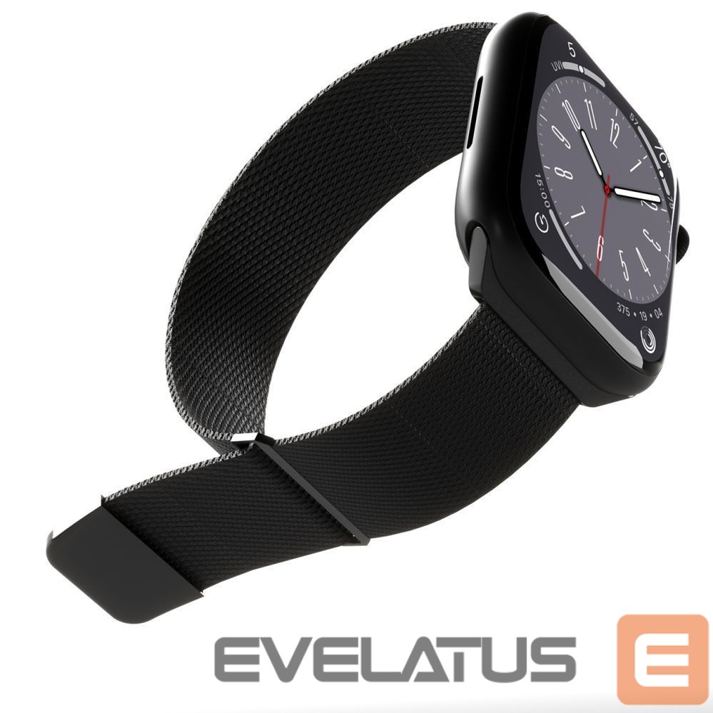 Siksniņa Puro Puro Milanese Stainless Steel Apple Watch Band 38/40/41mm - Black