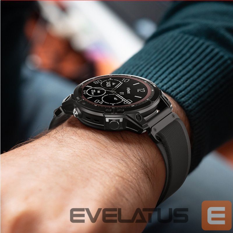 Siksniņa Tech-Protect Tech-Protect Nylon Strap for Garmin Fenix 5 / 6 / 6 Pro / 7 - Black/Orange