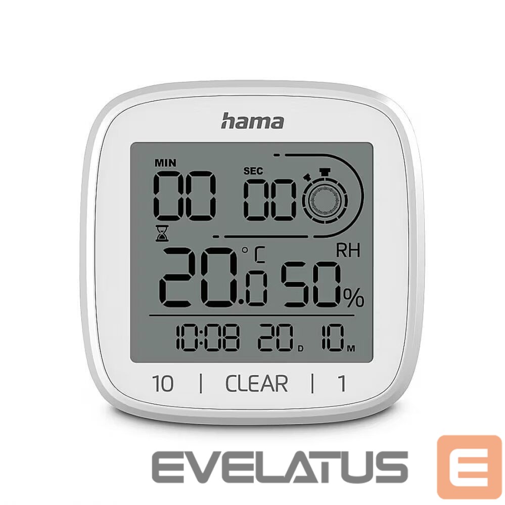 Viedierīce Hama Cyprus digital bathroom clock