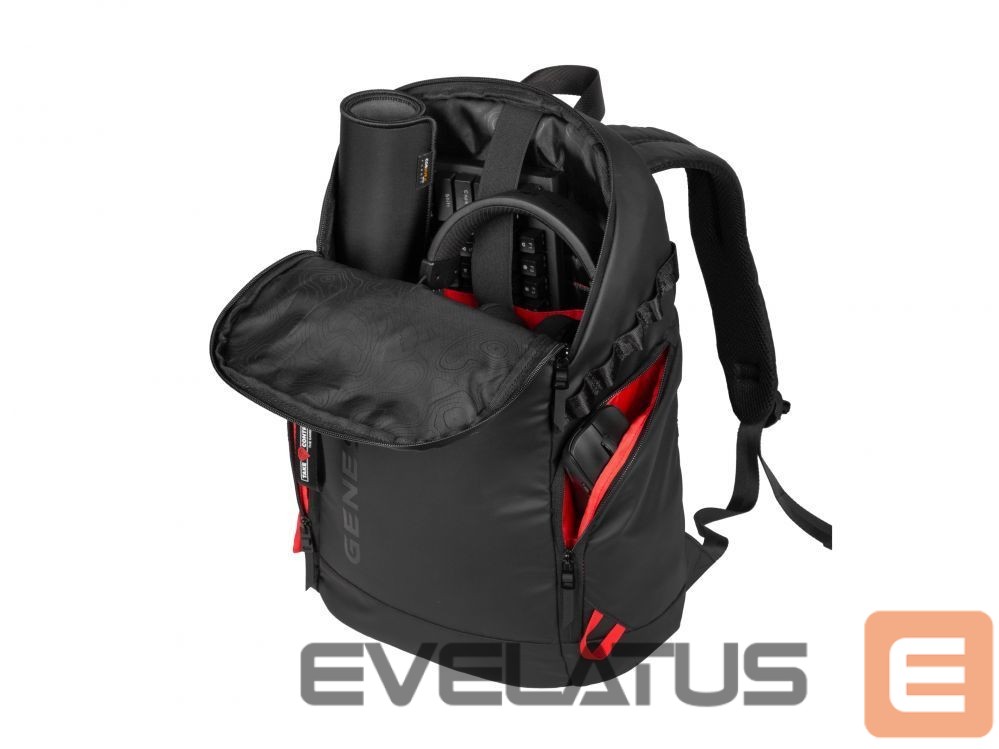 Portatīvo datoru soma Genesis Pallad 420 | Fits up to size 15.6 " | Laptop Backpack | Black | Waterproof