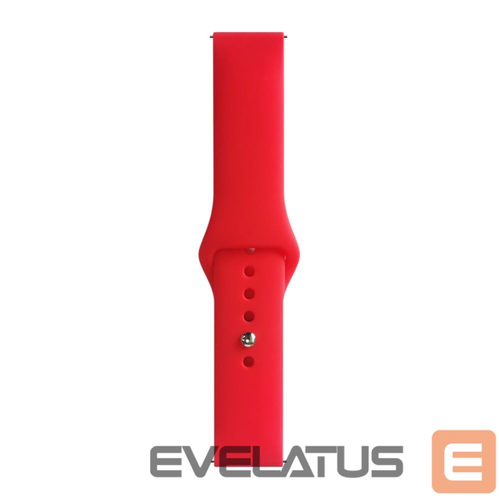 Siksniņa Evelatus Evelatus 20mm Silicone Loop Watch Straps (S/M 110mm) Red