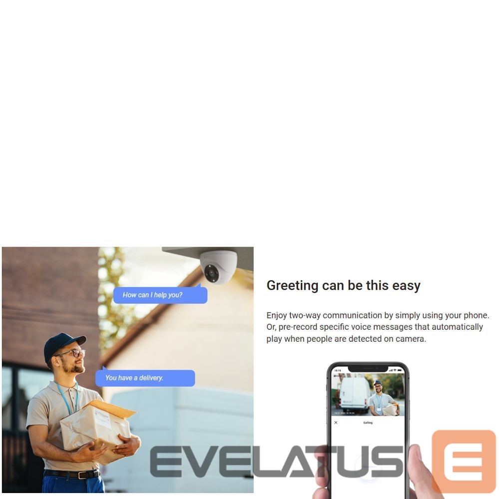 IP kameras EZVIZ Ezviz H4 CS-H4 3MP 2K Outdoor IP67 Smart Home security camera MicroSD / Night vision White