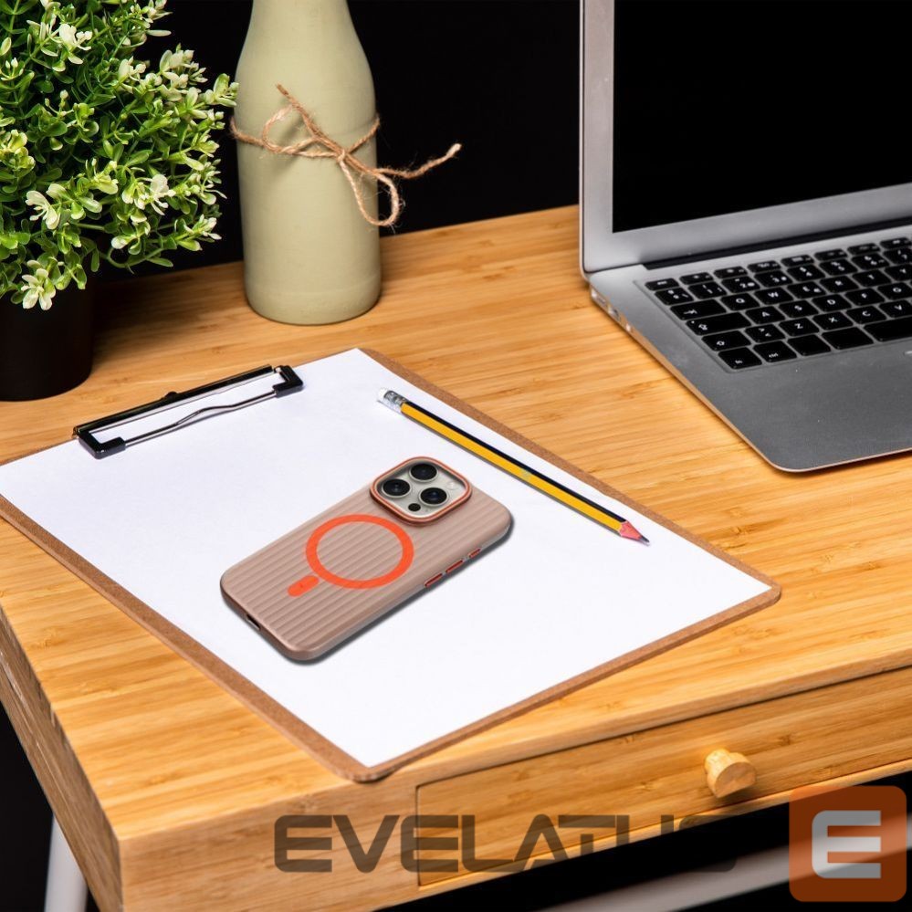 Aizmugurējais vāciņš OEM - Case for iPhone 15 PRO MAX Simply compatible with MagSafe titanium desert