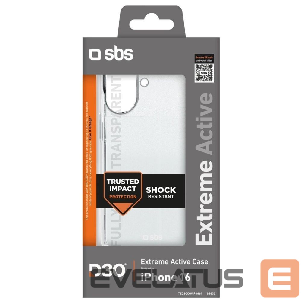Aizmugurējais vāciņš SBS Extreme Active Case iPhone 16E