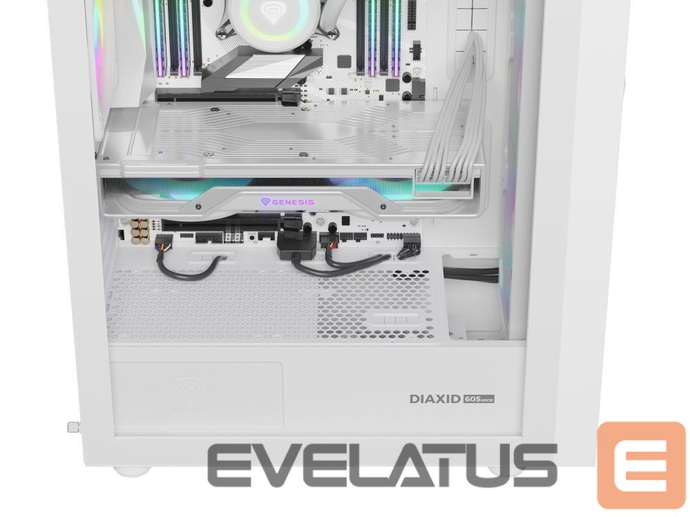 Datoru piederumi Natec NATEC Genesis PC Case Diaxid 605 white