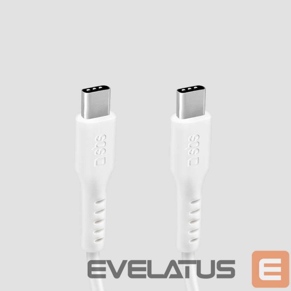 Kabelis SBS SBS TECABLETCC10W USB-C Cable - USB-C Power Delivery 25W 1 m - white