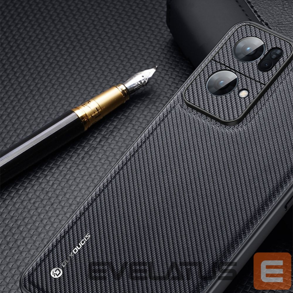 Aizmugurējais vāciņš Dux Ducis Dux Ducis Fino case cover covered with nylon material Oppo Reno7 Pro 5G black