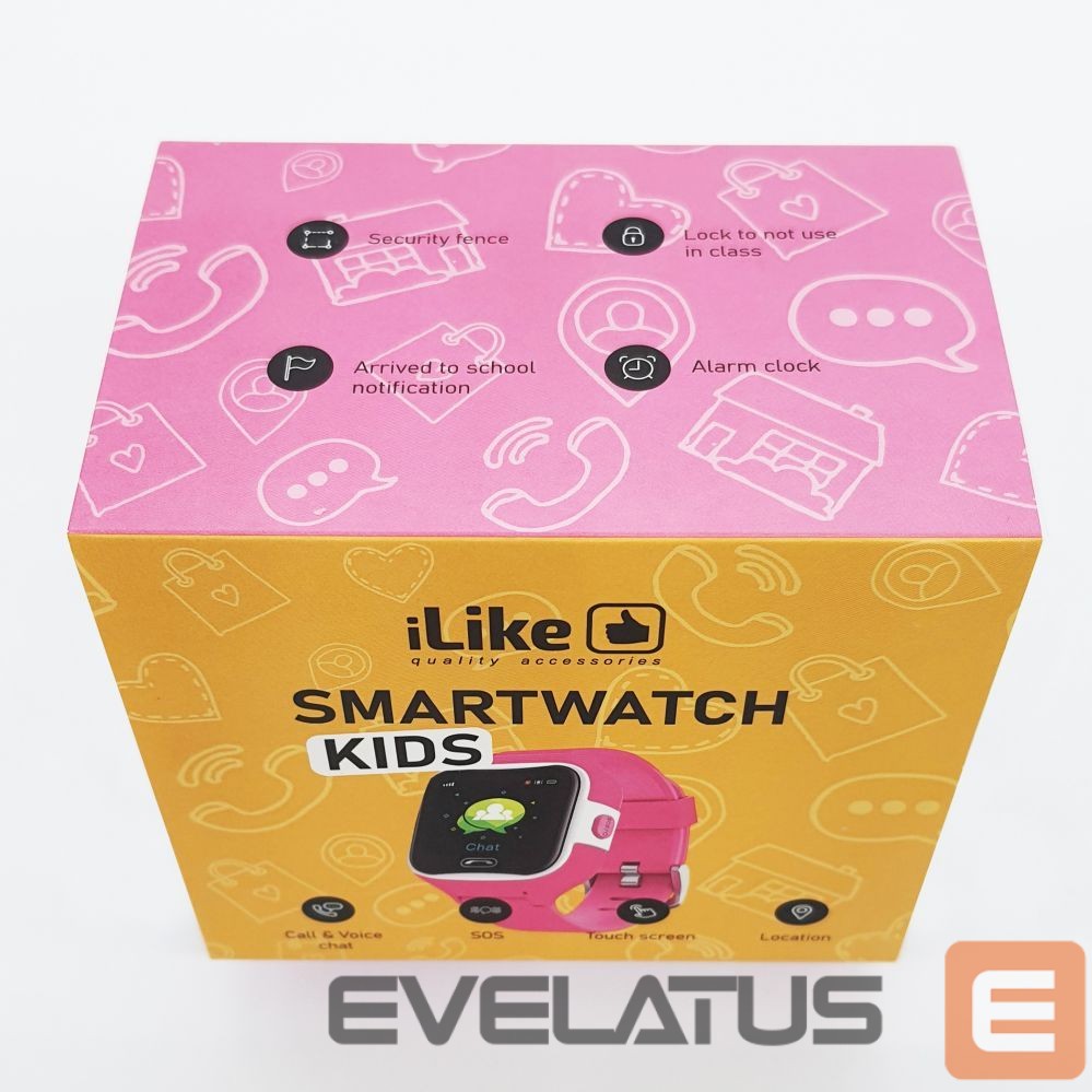 Viedpulksteni iLike Kids GPS Watch IWH01PK Pink