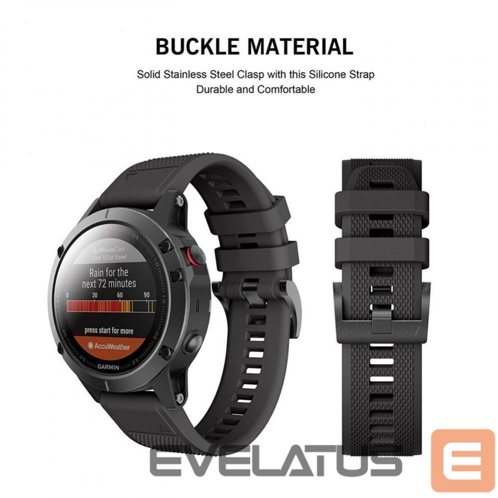 Siksniņa Tech-Protect Tech-Protect Smooth case for Garmin Fenix 5 / 6 / 6 Pro / 7 - black
