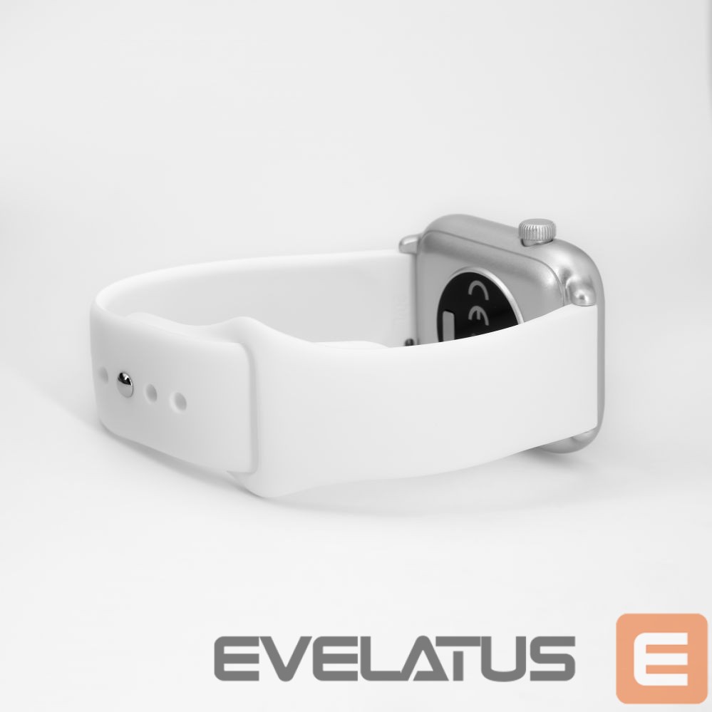 Siksniņa Connect 22mm Silicone Loop Watch Strap (S/M 110mm) White