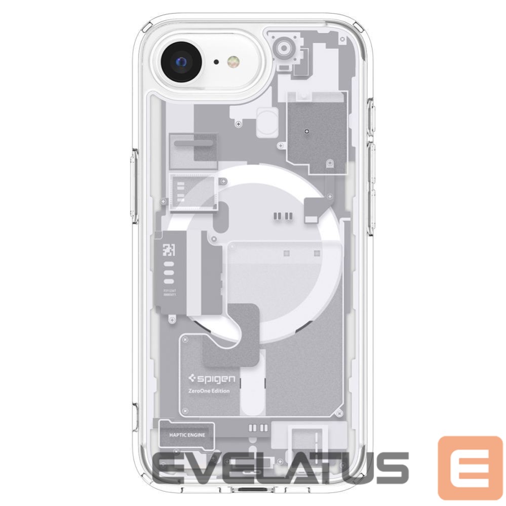 Aizmugurējais vāciņš Spigen Spigen Ultra Hybrid MagSafe Case for iPhone 16e Zero One - White