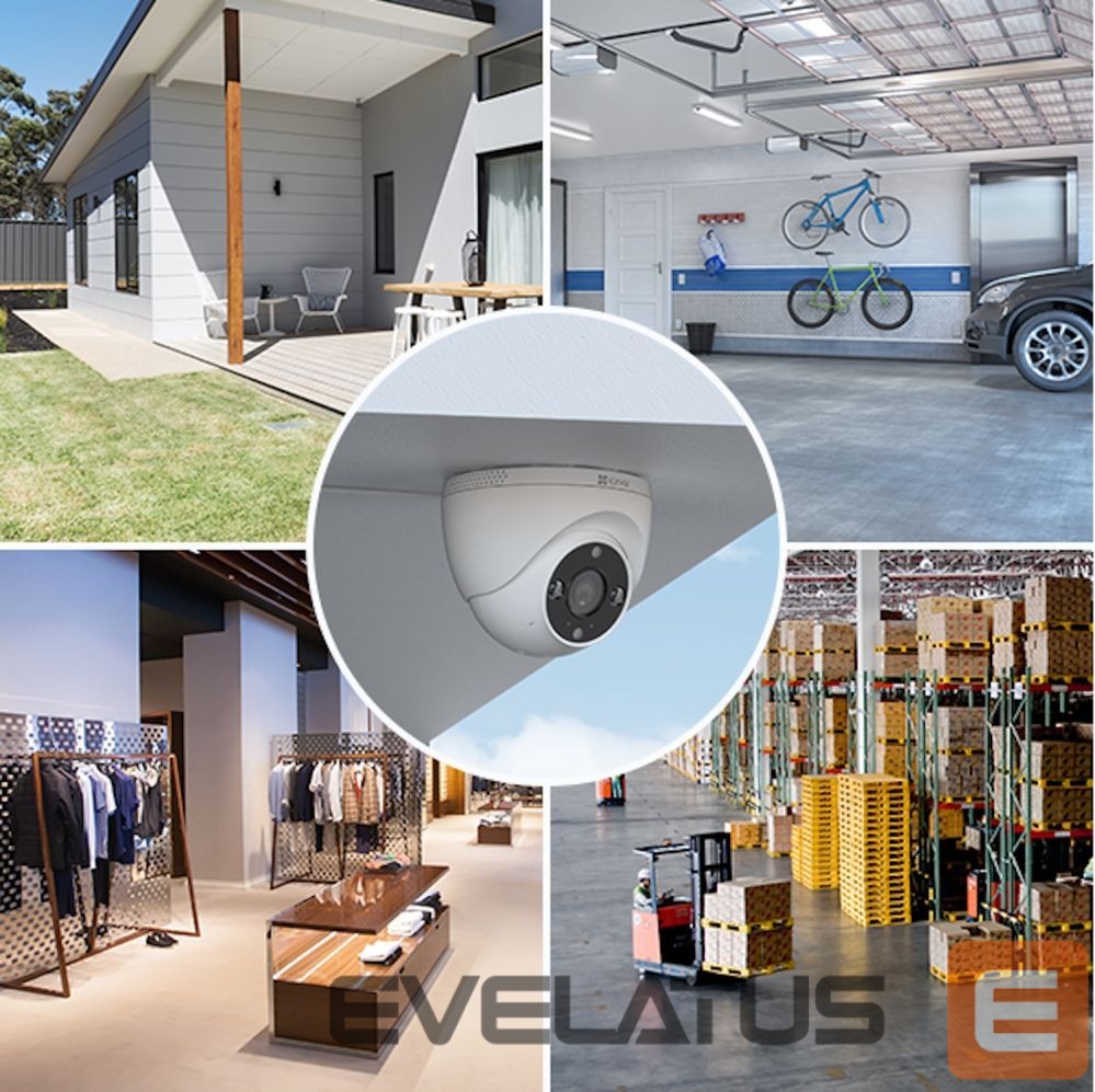 IP kameras EZVIZ Ezviz H4 CS-H4 3MP 2K Outdoor IP67 Smart Home security camera MicroSD / Night vision White