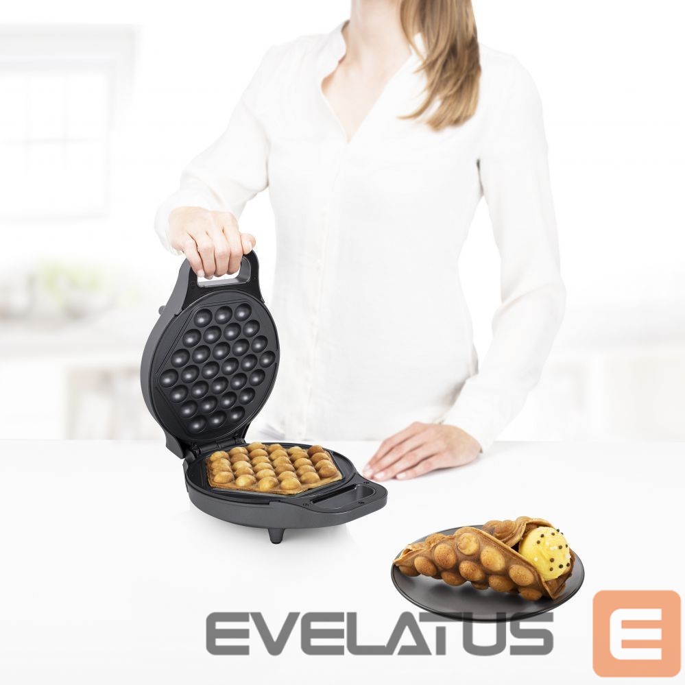 Tosters Princess Tristar 01.132465.01.001 Bubble Waffle Iron, Power 700 W, 1 Belgian waffle, Black