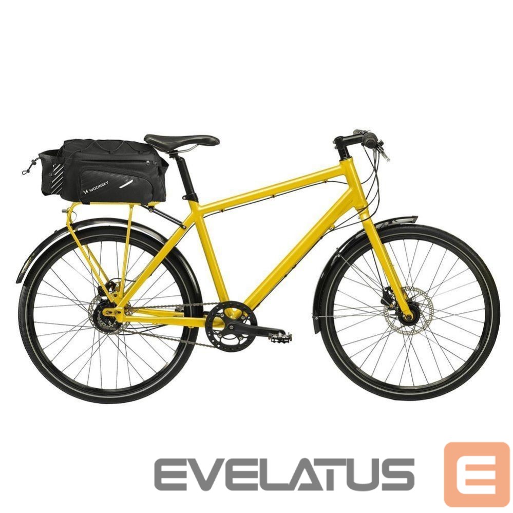 Piederums velosipēdiem Wozinsky Wozinsky Bike Pannier Rack Bag with Shoulder Strap 9L (Rain Cover Included) Black (WBB22BK)