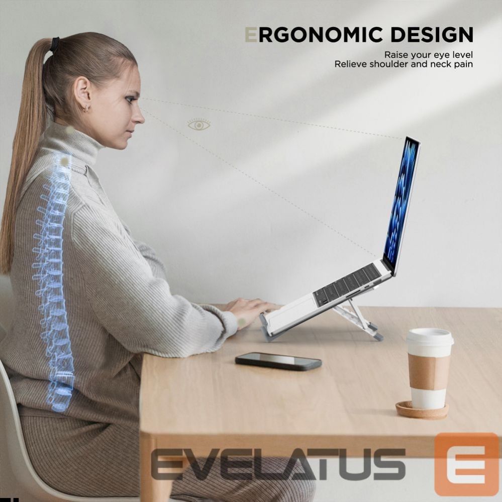 Cita datorprece Tech-Protect Tech-Protect ULS300 Laptop Stand - Silver