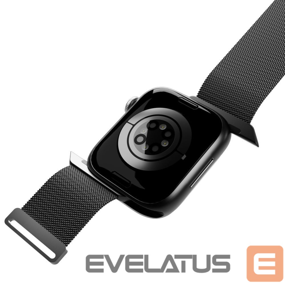 Siksniņa Puro Puro Milanese Stainless Steel Apple Watch Band 38/40/41mm - Black