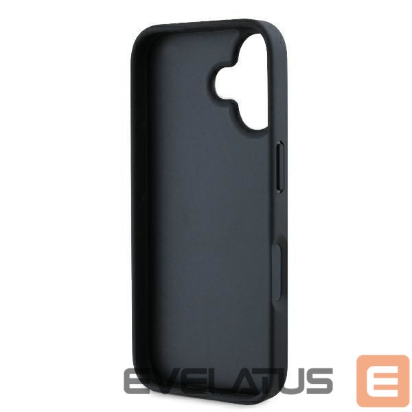 Cits mobilo telefonu aksesuārs Karl Lagerfeld Karl Lagerfeld Monogram Karl & Choupette Head Pin iPhone 16 Case - Black