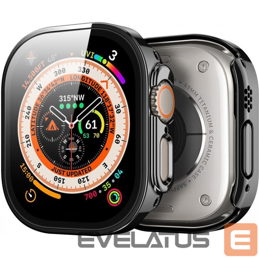 Ekrāna aizsardzība Dux Ducis Hamo Apple Watch Ultra 1/2 Case (PC) 49MM Black