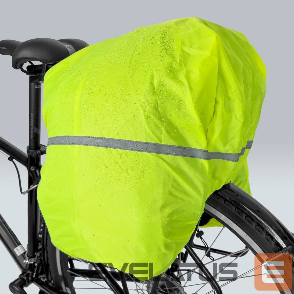 Piederums velosipēdiem Wozinsky Wozinsky large bike rack bag 35l + rain cover black (WBB19BK)