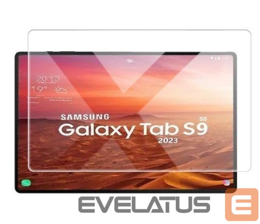 Aizsargstikls Evelatus Galaxy TAB S9 3x strong 0.33mm Flat Clear Glass Anti-Static