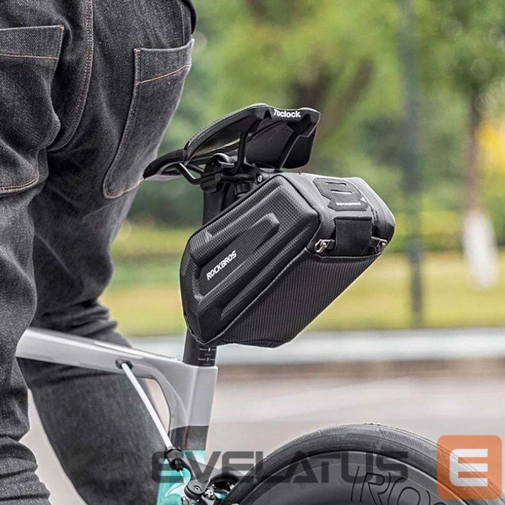 Piederums velosipēdiem Rockbros Rockbros B69 bicycle saddle bag 1.8l with easy release system - black
