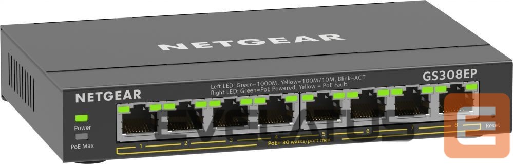 Tīkla iekārtas Netatmo NETGEAR 8PT GE Plus Switch W/POE+