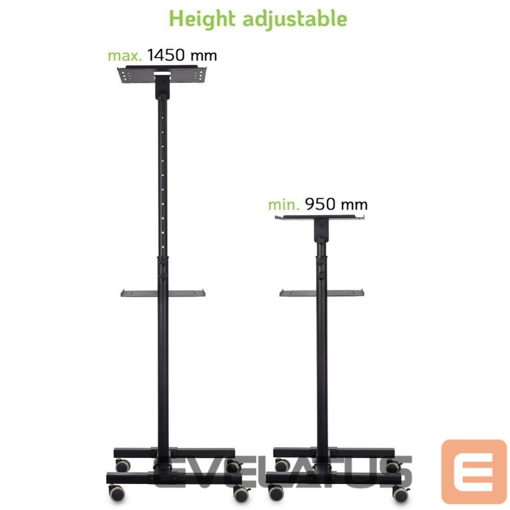 Ekrāna aizsardzība Techly TECHLY Universal Adjustable Trolley