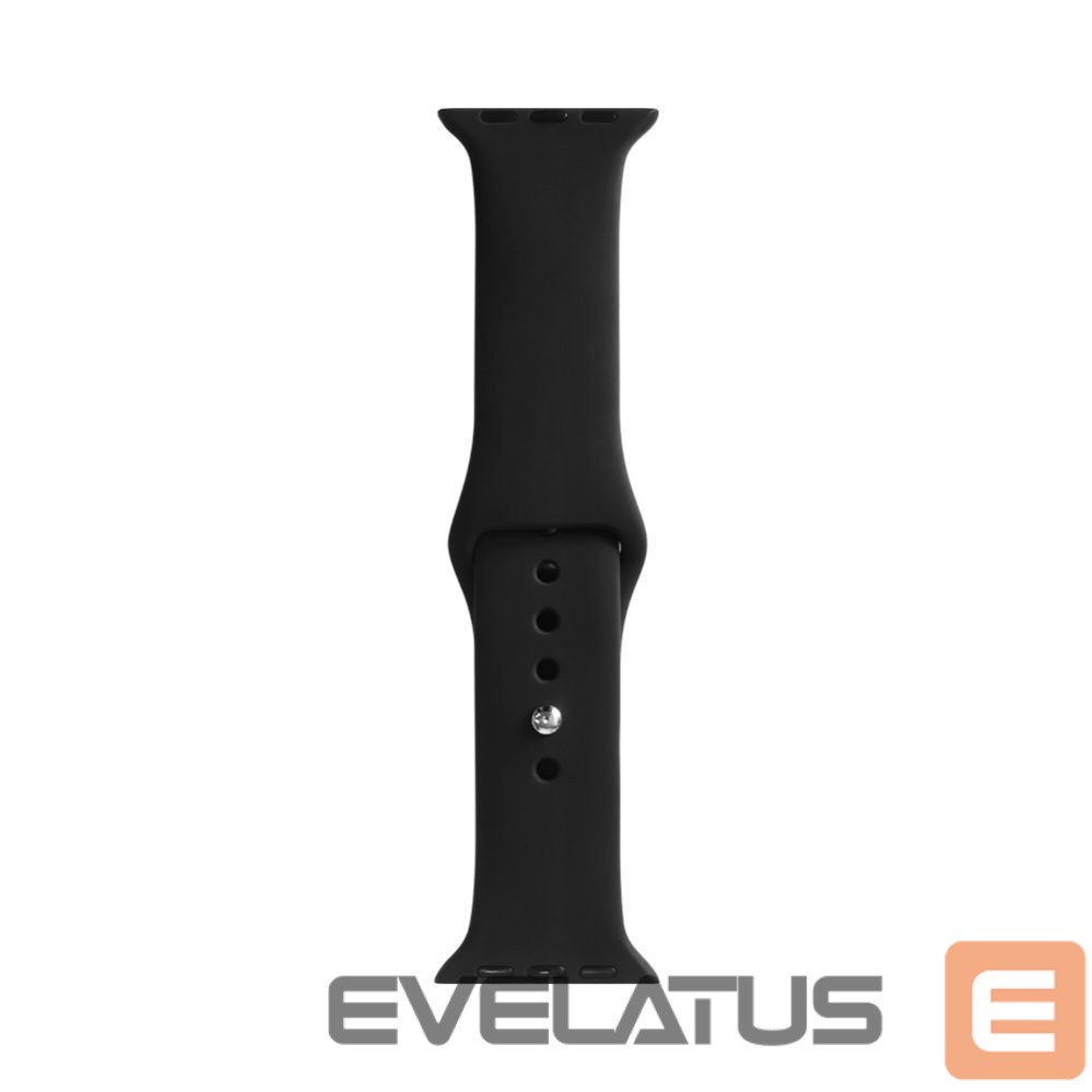 Siksniņa Evelatus Apple Watch 38/40/41mm Silicone Loop Watch Straps (110mm S/M) Black
