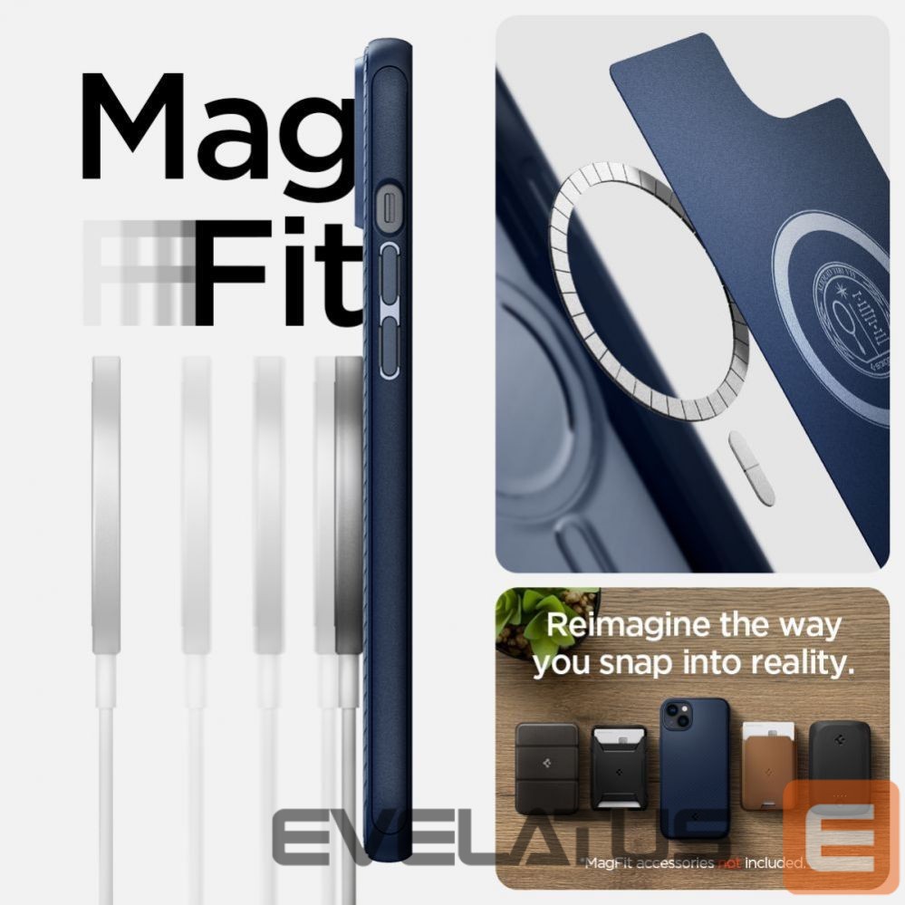 Citas preces Spigen Spigen Mag Armor iPhone 14 Plus Case - Blue