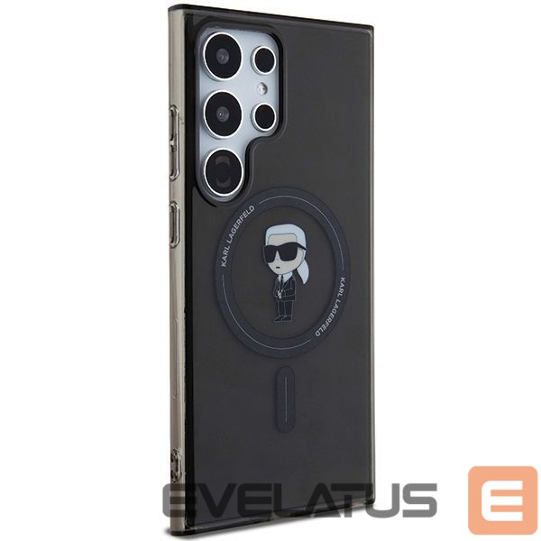 Aizmugurējais vāciņš Karl Lagerfeld Karl Lagerfeld IML Ikonik MagSafe Case for Samsung Galaxy S24 Ultra - Black