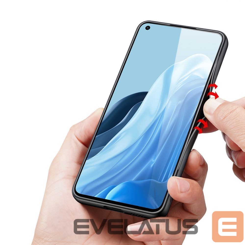 Aizmugurējais vāciņš Dux Ducis Dux Ducis Fino case cover covered with nylon material Oppo Reno7 Pro 5G black