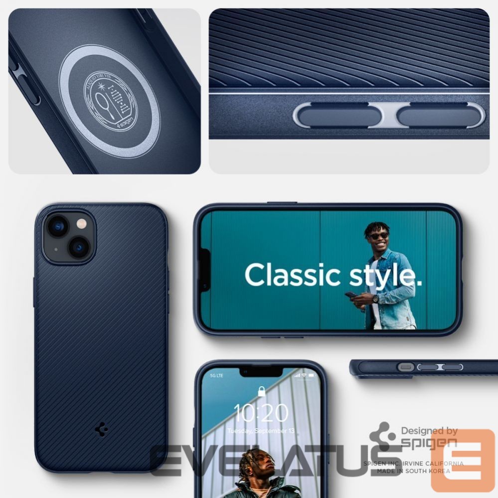 Citas preces Spigen Spigen Mag Armor iPhone 14 Plus Case - Blue