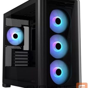 Datoru korpusi Asus  Case||A23 PLUS|MidiTower|Case product features Transparent panel|MicroATX|MiniITX|Colour Black|A23PLUSTG/ARGBBLACK 