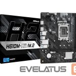 Pamatplate Intel procesorsiem Asrock  Mainboard||Intel H610|LGA1700|Micro-ATX|Memory DDR4|Memory slots 2|1xPCI-Express 3.0 1x|1xPCI-Express 4.0 16x|1xM.2|2xHDMI|4xUSB 2.0|2xUSB 3.2|1xPS/2|1xRJ45|3xAudio port|H610M-H2/M.2 