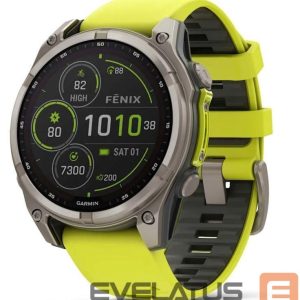 Viedpulksteni Garmin  SMARTWATCH FENIX 8 SAPP. SOLAR/YELLOW 010-02906-21