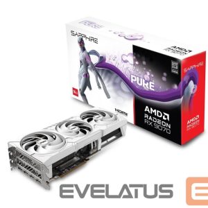 Grafiskās karte / Video kartes Sapphire  Graphics Card||AMD Radeon RX 9070|16 GB|GDDR6|256 bit|PCIE 5.0 16x|Triple slot Fansink|2xHDMI|2xDisplayPort|11349-02-20G 