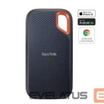 Cietais disks SSD SANDISK BY WESTERN DIGITAL  External SSD||Extreme|8TB|USB-C|Write speed 1000 MBytes/sec|Read speed 1050 MBytes/sec|SDSSDE61-8T00-G25 