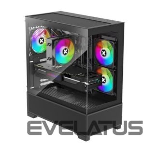 Datoru korpusi XILENCE  Case||XG172|MidiTower|Case product features Fan control panel/Transparent panel|Not included|Colour Black|XG172 