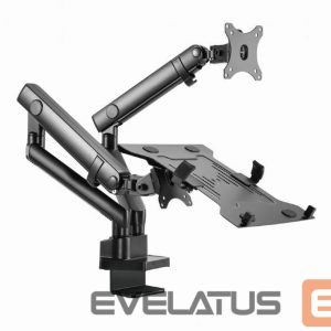 TV aksesuāri Gembird  DISPLAY ACC MOUNTING ARM/NB TRAY MA-DA3-02 