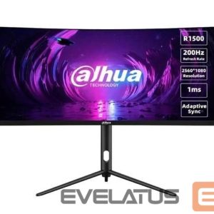 Monitors DAHUA  LCD Monitor||DHI-LM30-E330CA|30"|Gaming/Curved/21 : 9|Panel VA|2560x1080|21:9|200Hz|1 ms|Swivel|Tilt|Colour Black|LM30-E330CA 